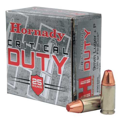 Hornady Critical Duty 9mm 135gr +P FlexLock