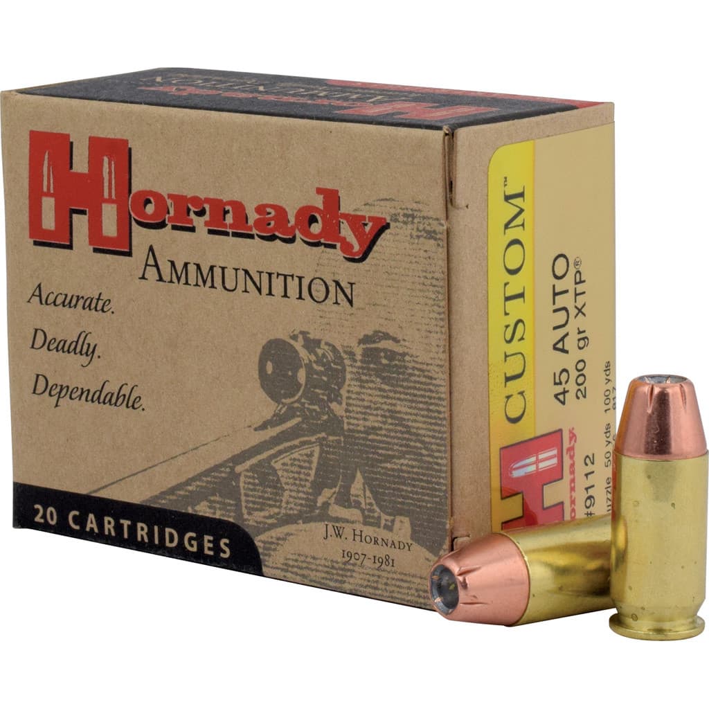 Hornady Custom 45 Auto 200gr XTP