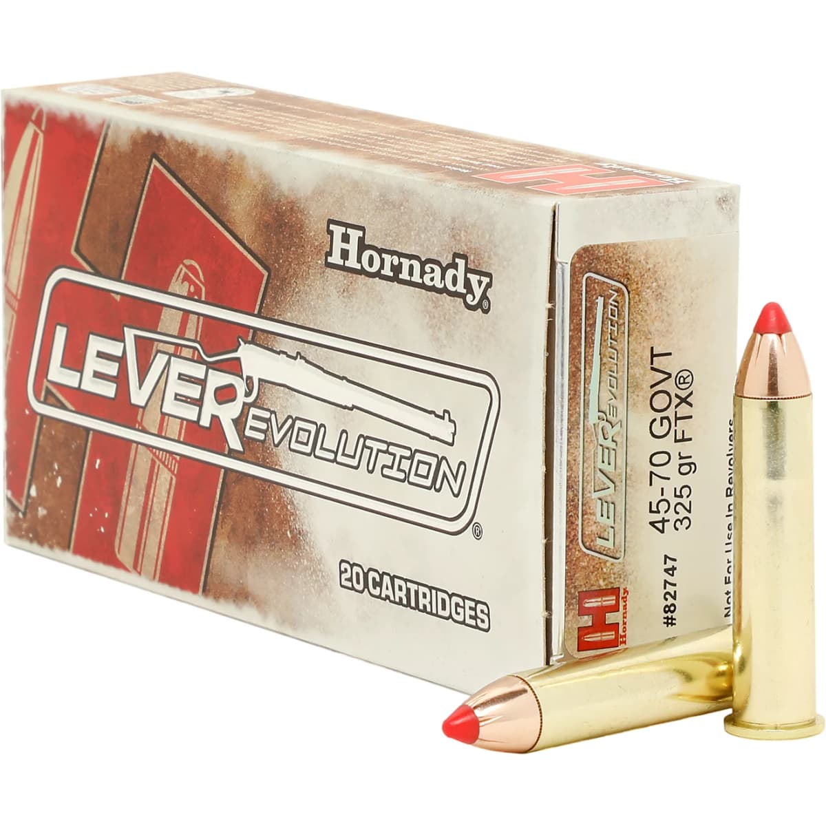 Hornady LEVERevolution 325gr FTX .45-70 Govt