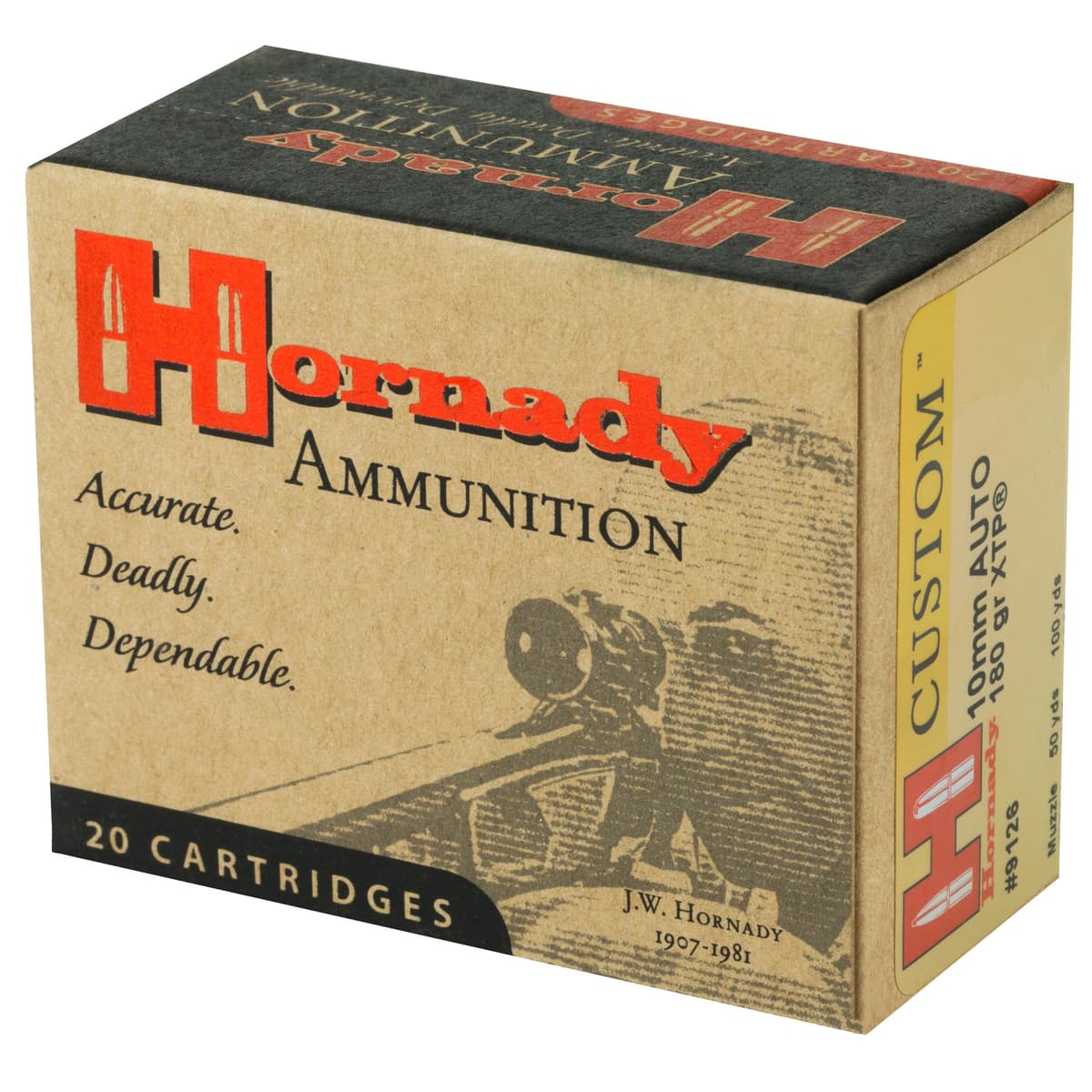 Hornady Custom 10mm 180gr XTP JHP