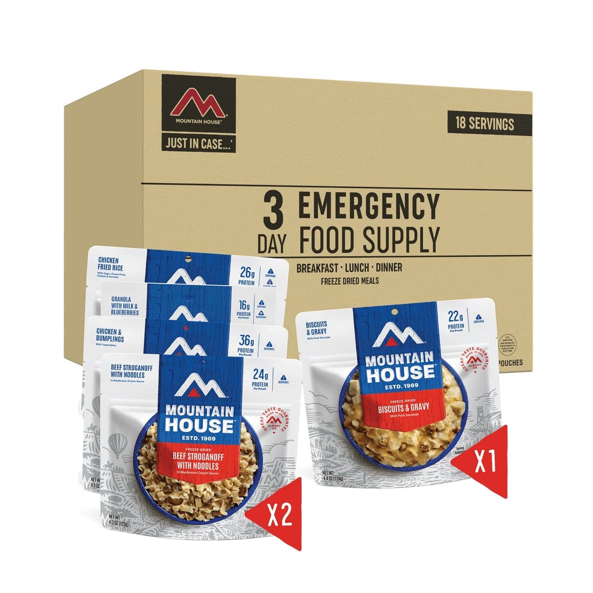 Mountain House 72-Hour Emergency Food Kit