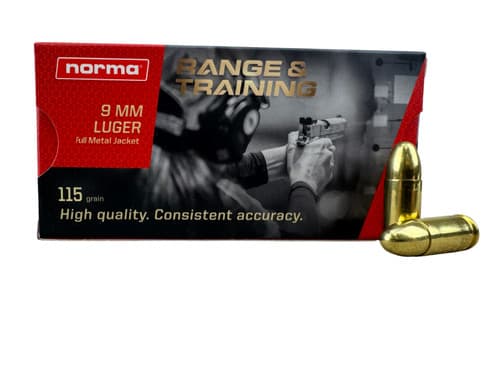 Norma Range & Training 9mm 115gr FMJ product image