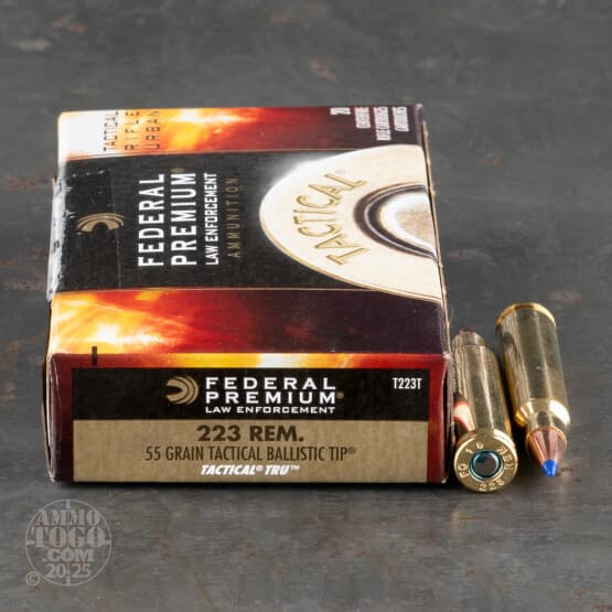 Federal Premium .223 Rem 55gr Nosler Ballistic Tip
