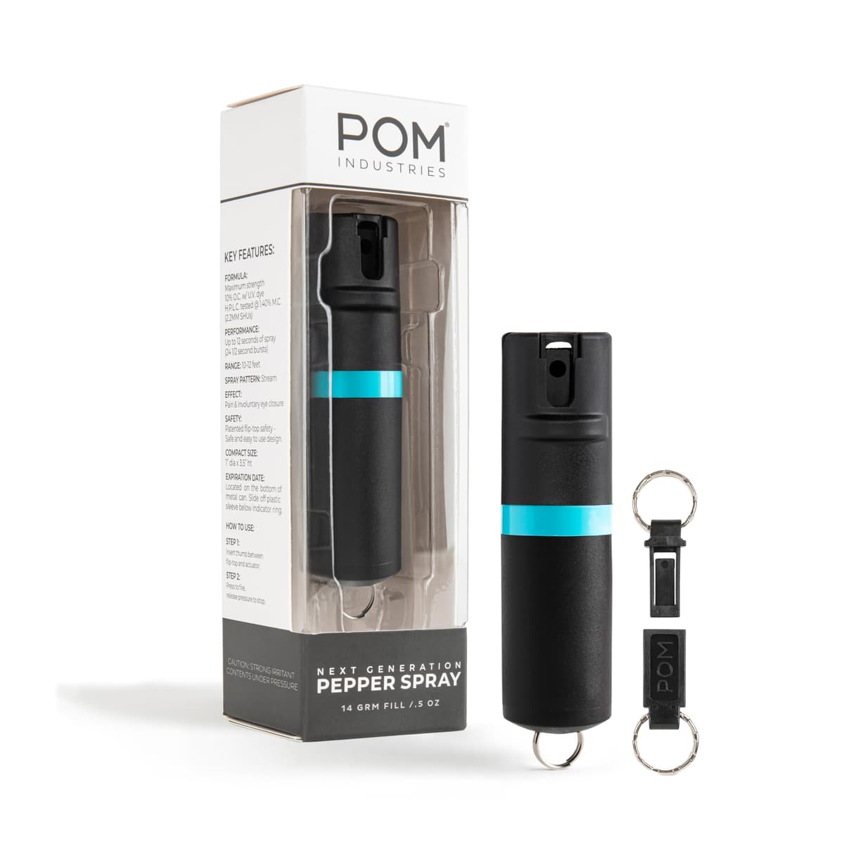 POM Pepper Spray (Keychain Flip-Top)