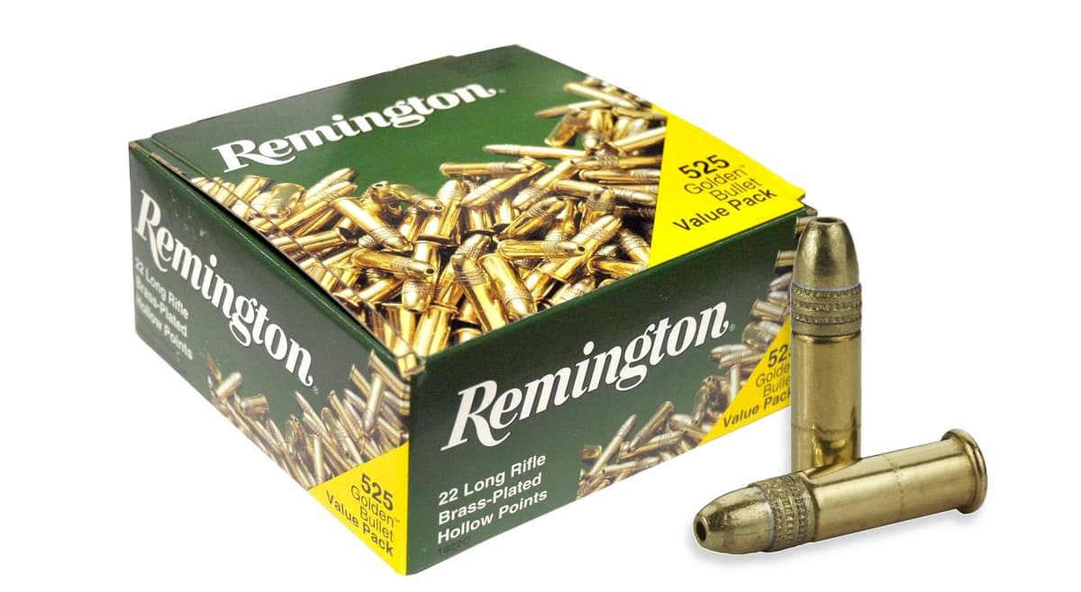 Remington 22 Golden Bullet .22 LR 36gr Plated HP