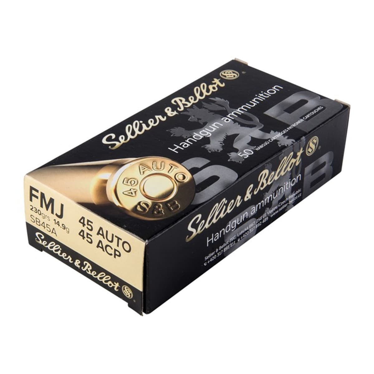 Sellier & Bellot 45 Auto 230gr FMJ