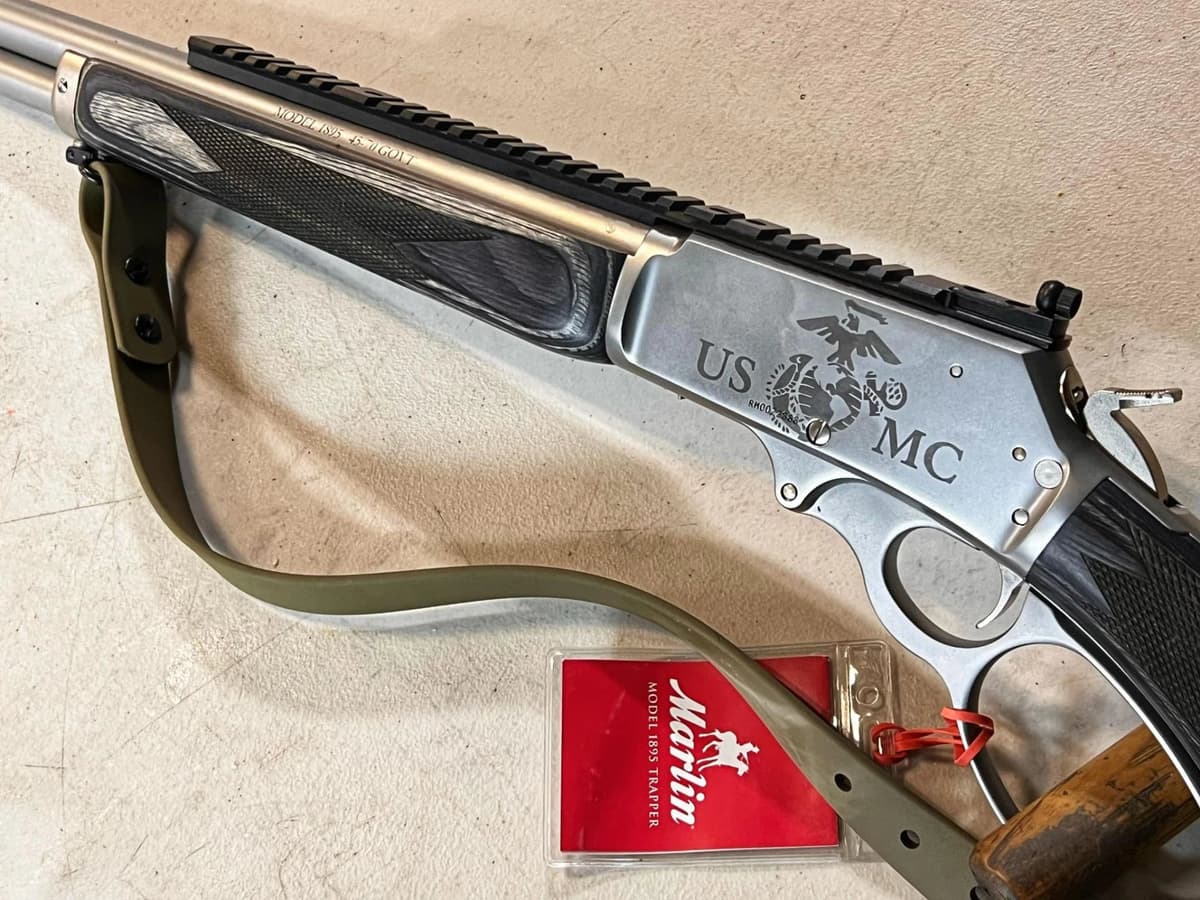 Skinner Sights Marlin 1895 13" Scout Rail with Integral Peep