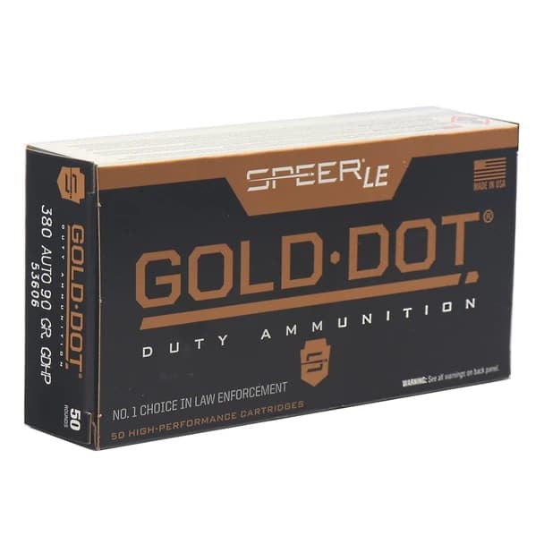 Speer Gold Dot 380 Auto 90gr JHP