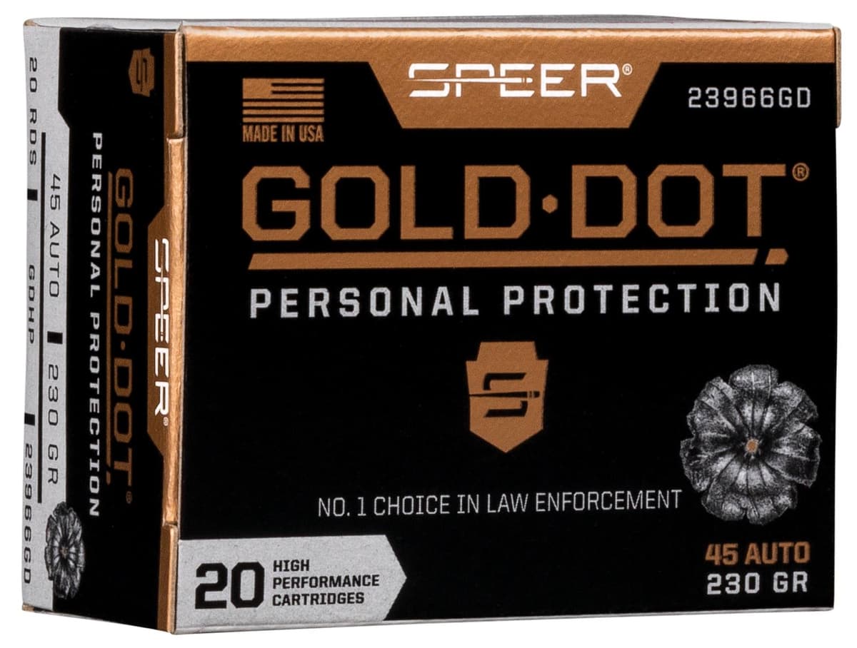 Speer Gold Dot 45 Auto 230gr JHP product image