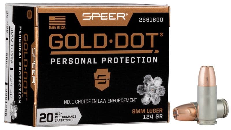 Speer Gold Dot 9mm 124gr JHP