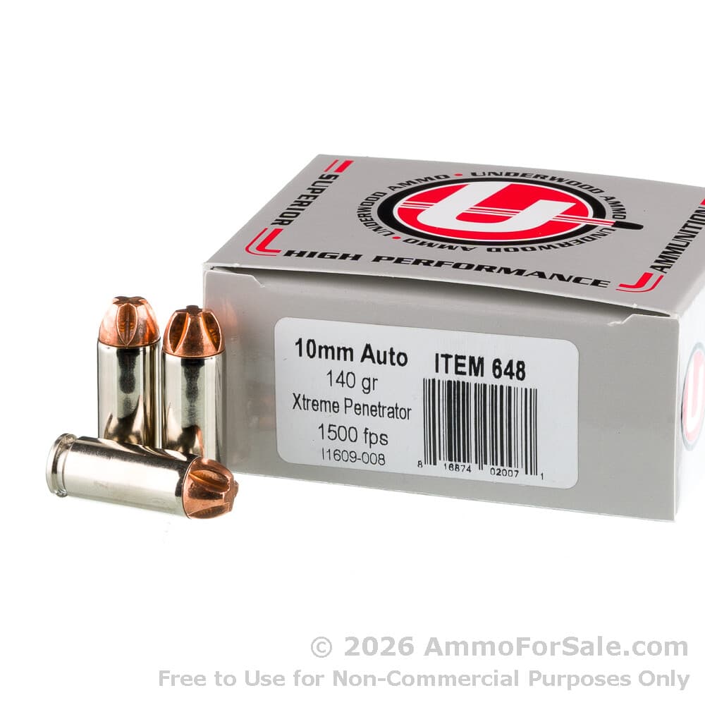 Underwood Xtreme Penetrator 10mm 140gr