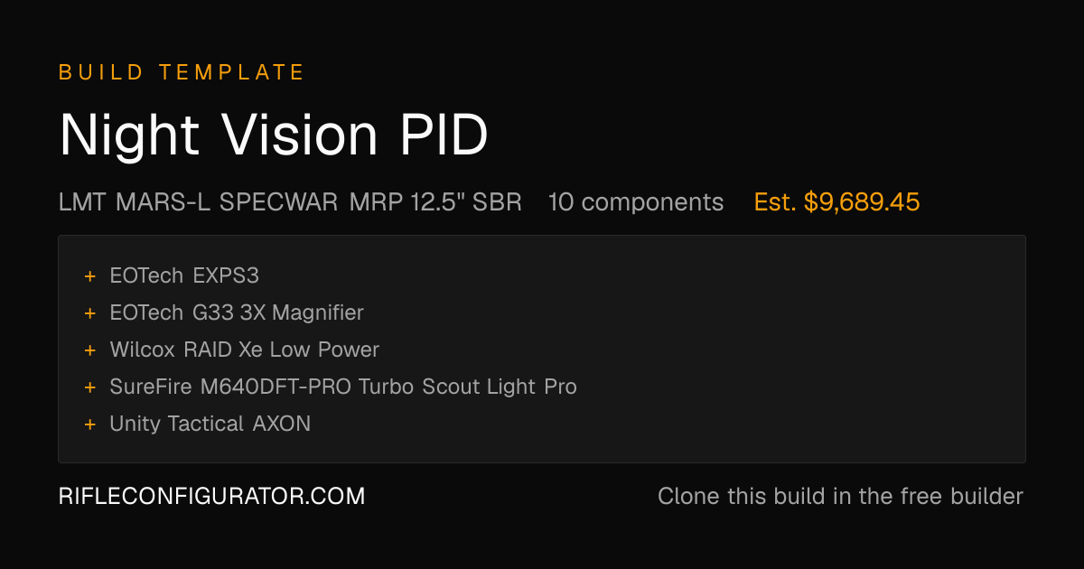 Night Vision AR Build 2026: LMT SPECWAR SBR, RAID Xe & KAC Setup ...