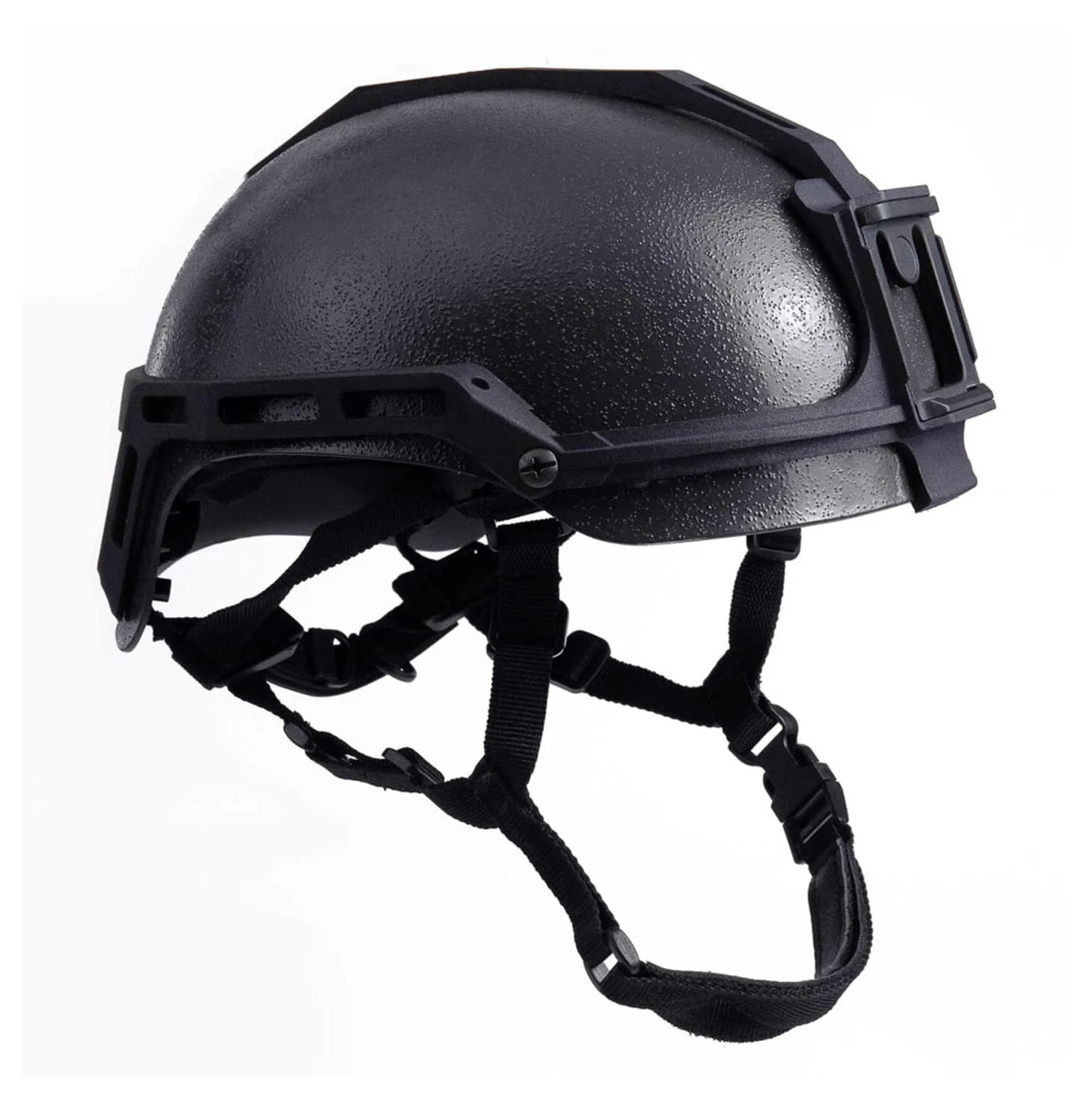 Nova Titanium helmet showing high-cut ARC rail profile compatible with headsets and NVG shroud