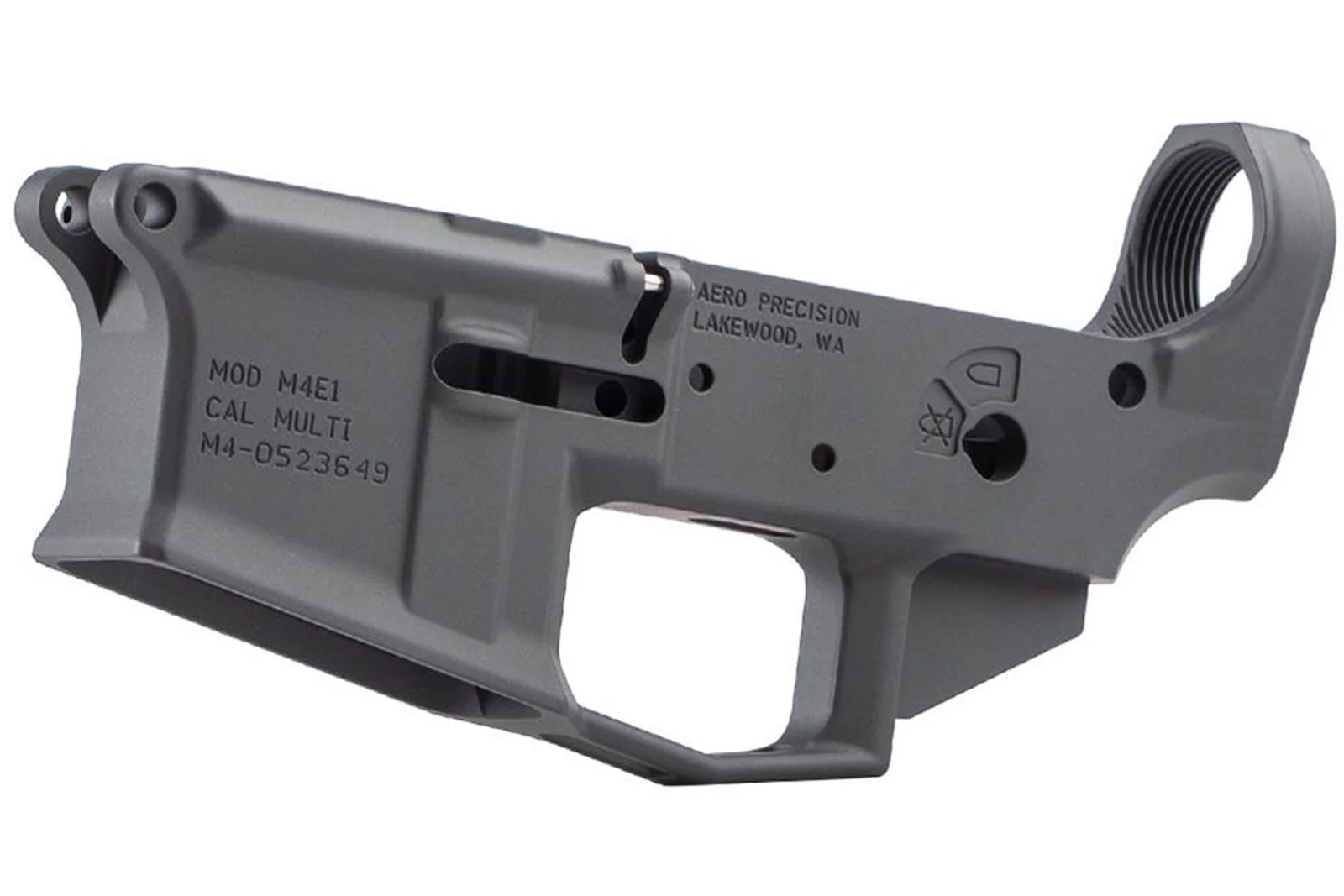 Aero Precision M4E1 stripped lower receiver in black anodized finish