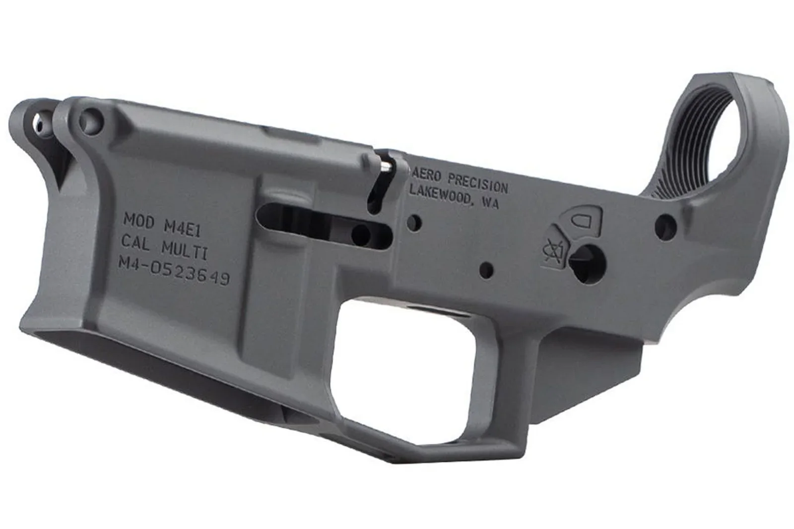 Aero Precision M4E1 stripped lower receiver in black anodized finish