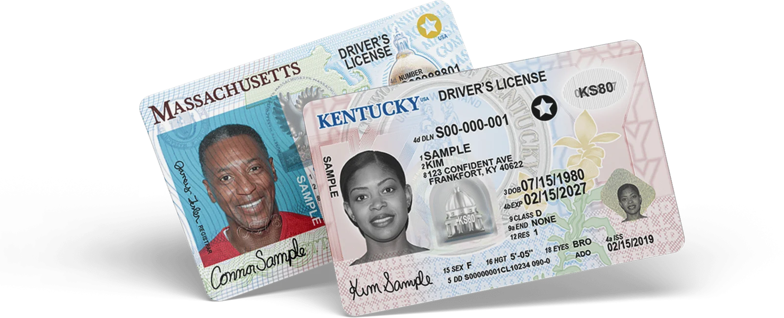 A row of government-issued driver license photos, the identity artifact that would replace the 2x2 passport-style photograph on NFA Form 1, 4, and 5 applications