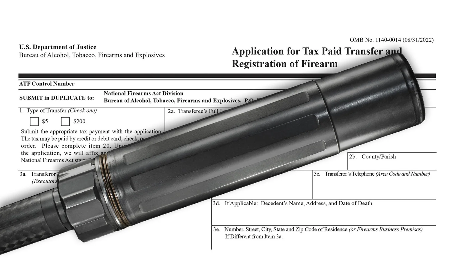 A registered NFA suppressor mounted on a precision rifle, the category most affected by the May 2026 procedural cleanup