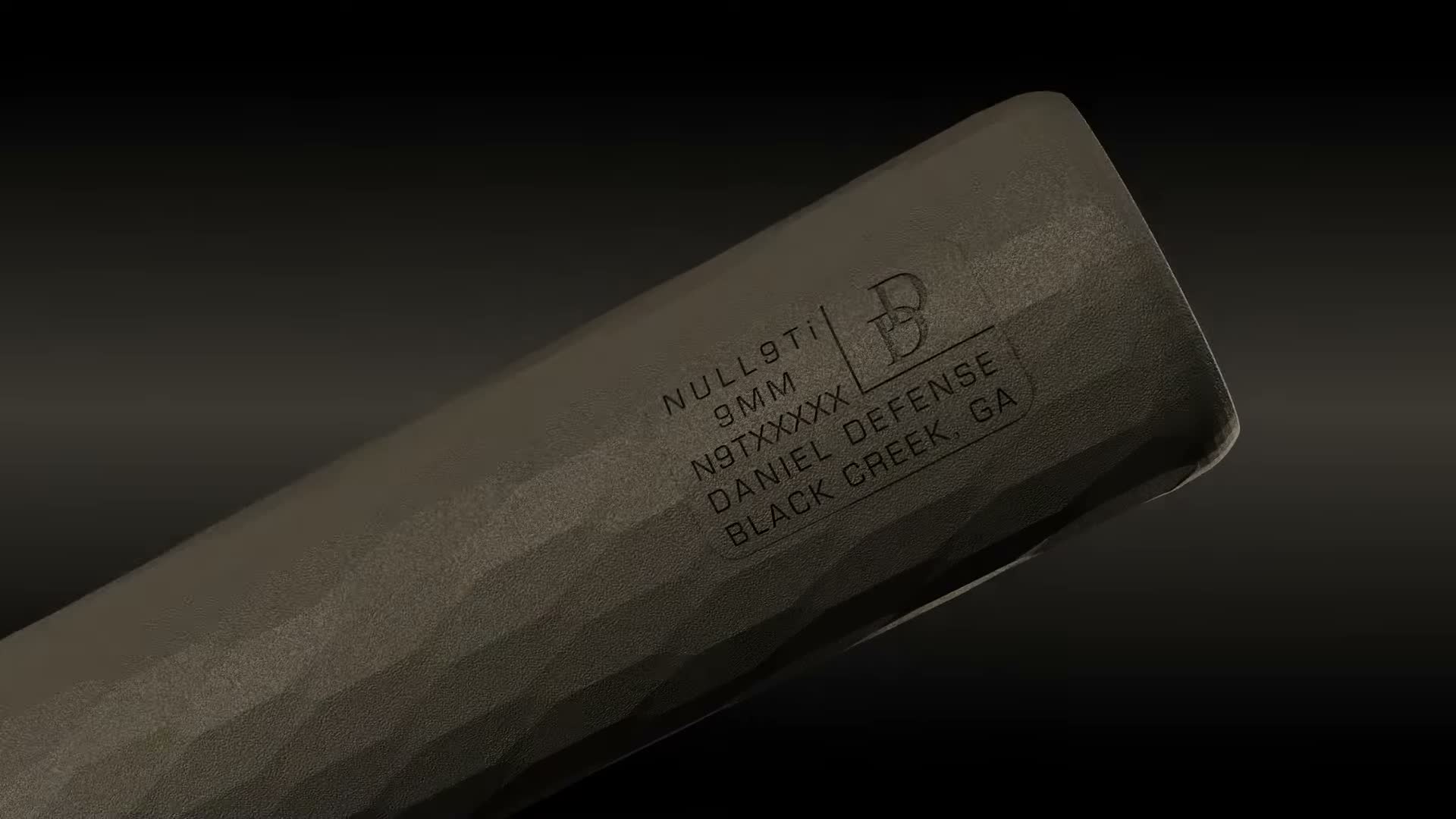 Daniel Defense NULL 9Ti 9mm suppressor