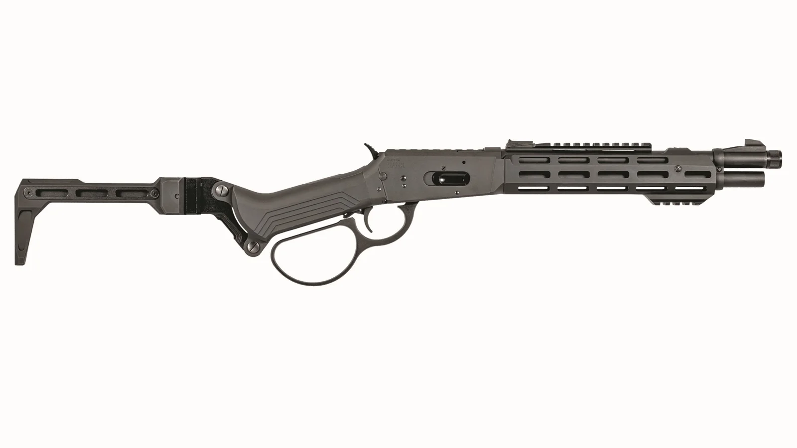 Derya Arms RAN-X compact lever-action pistol with 12-inch barrel and Ironwolf pistol grip