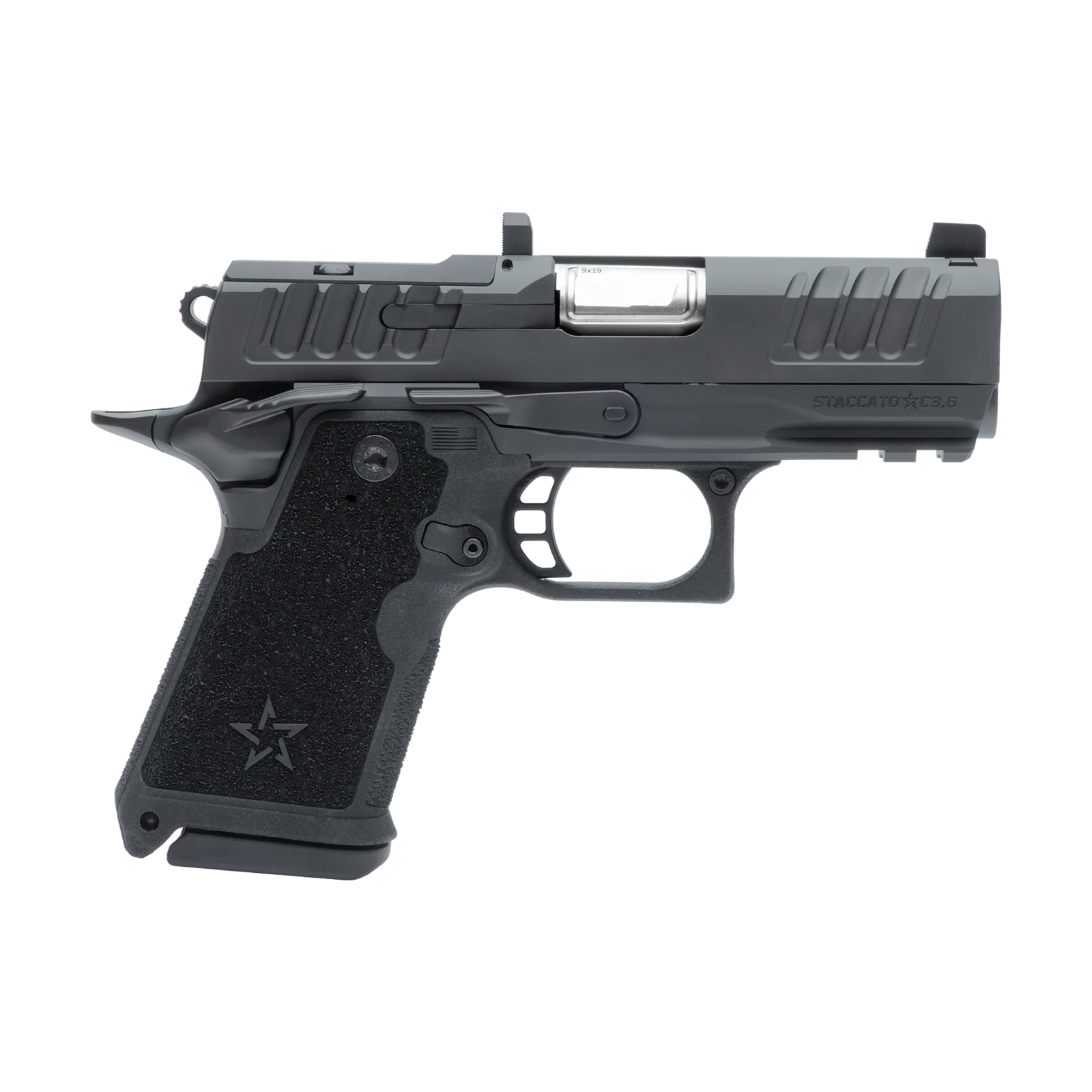 Right-side profile of the Staccato HD C3.6 compact pistol
