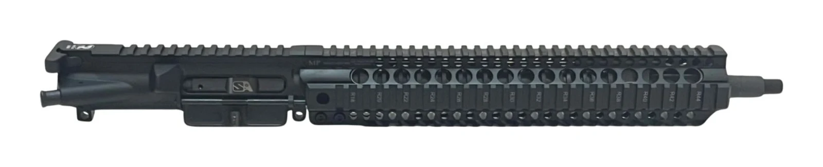 Red Right Hand RECCE IAR v2 upper receiver with 14.5 inch heavy barrel, Superlative Arms short-stroke piston system, and Midwest Industries combat rail