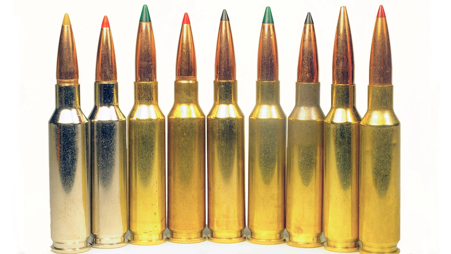 Side-by-side comparison of 6.5 Creedmoor cartridge loads showing different bullet types