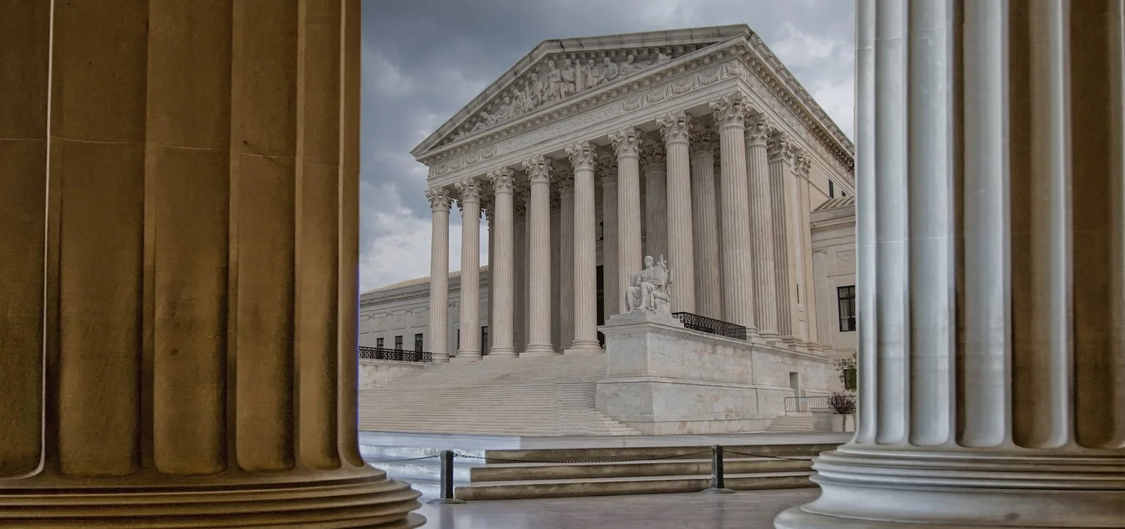 The United States Supreme Court building, the venue likely to hear the suppressor question