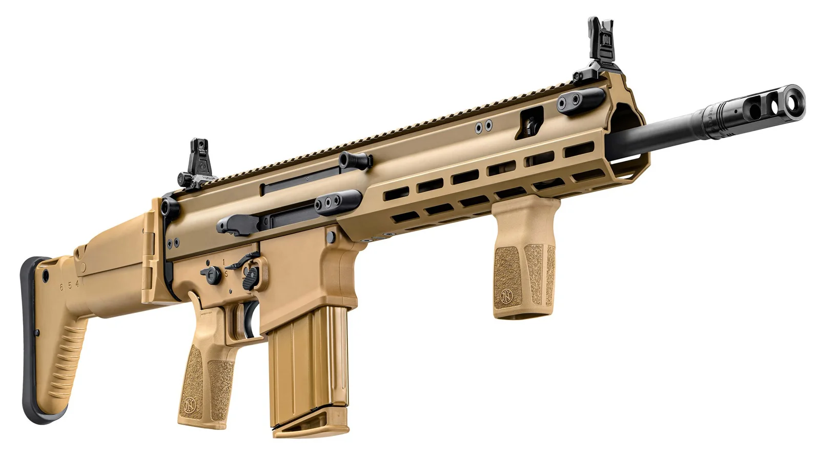 FN SCAR rifle illustrating the short-stroke gas piston heritage the FN ARKA inherits
