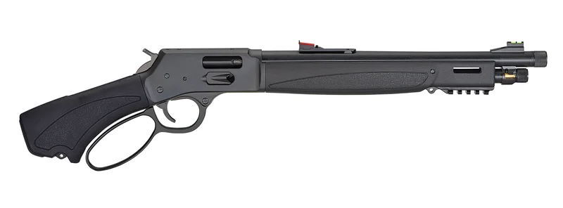 Henry Bear's Leg H12 in .357 Magnum with threaded barrel and synthetic pistol grip stock