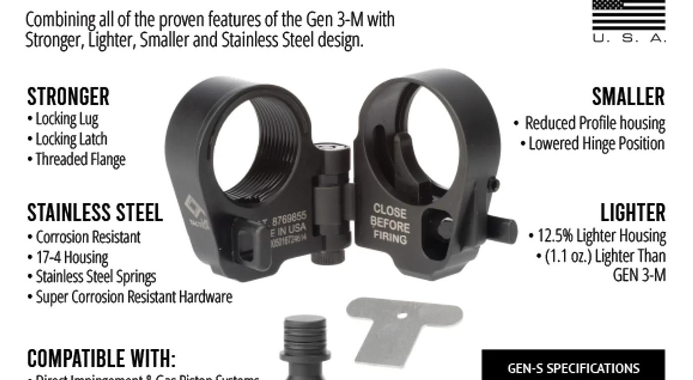 Law Tactical GEN-S: Stainless Steel Folding Adapter at SHOT Show 2026