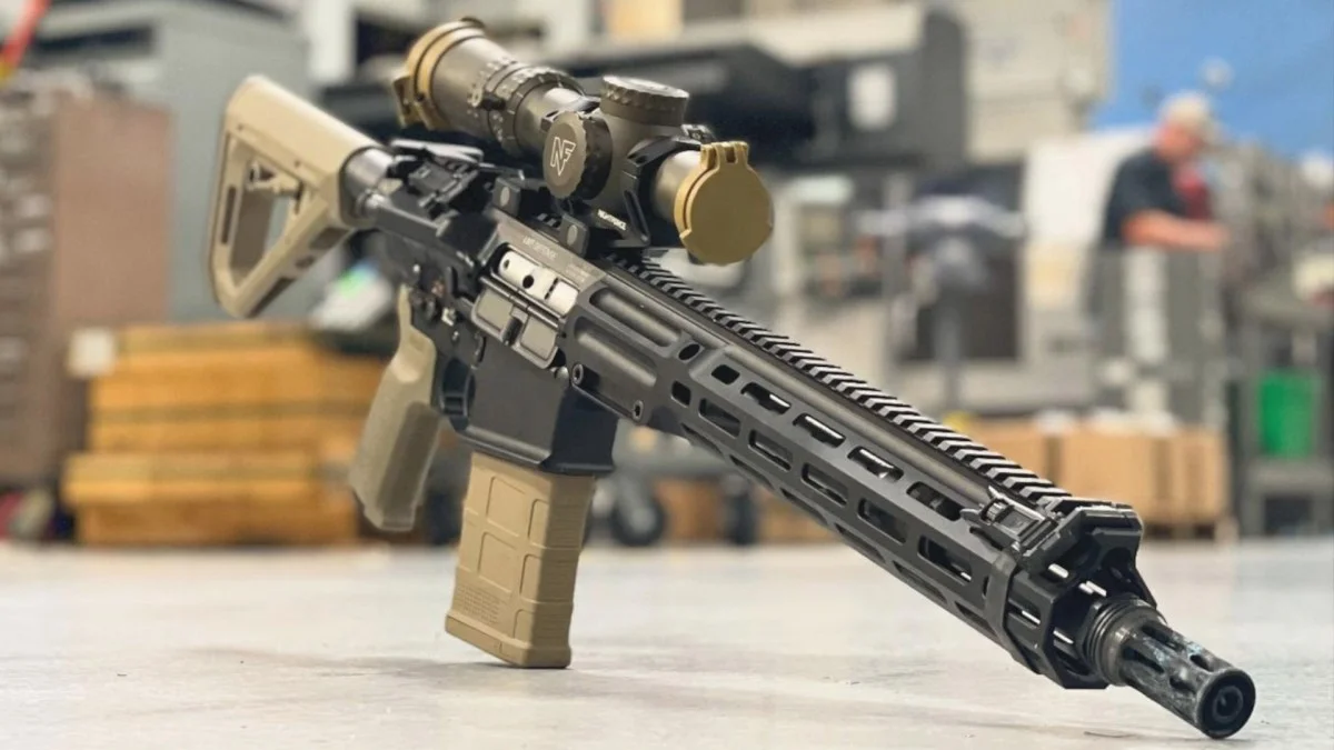 LMT MWS MRGG-A 14.5 inch 6.5 Creedmoor carbine with suppressor and Nightforce optic, the civilian reference configuration that mirrors the SOCOM MK24