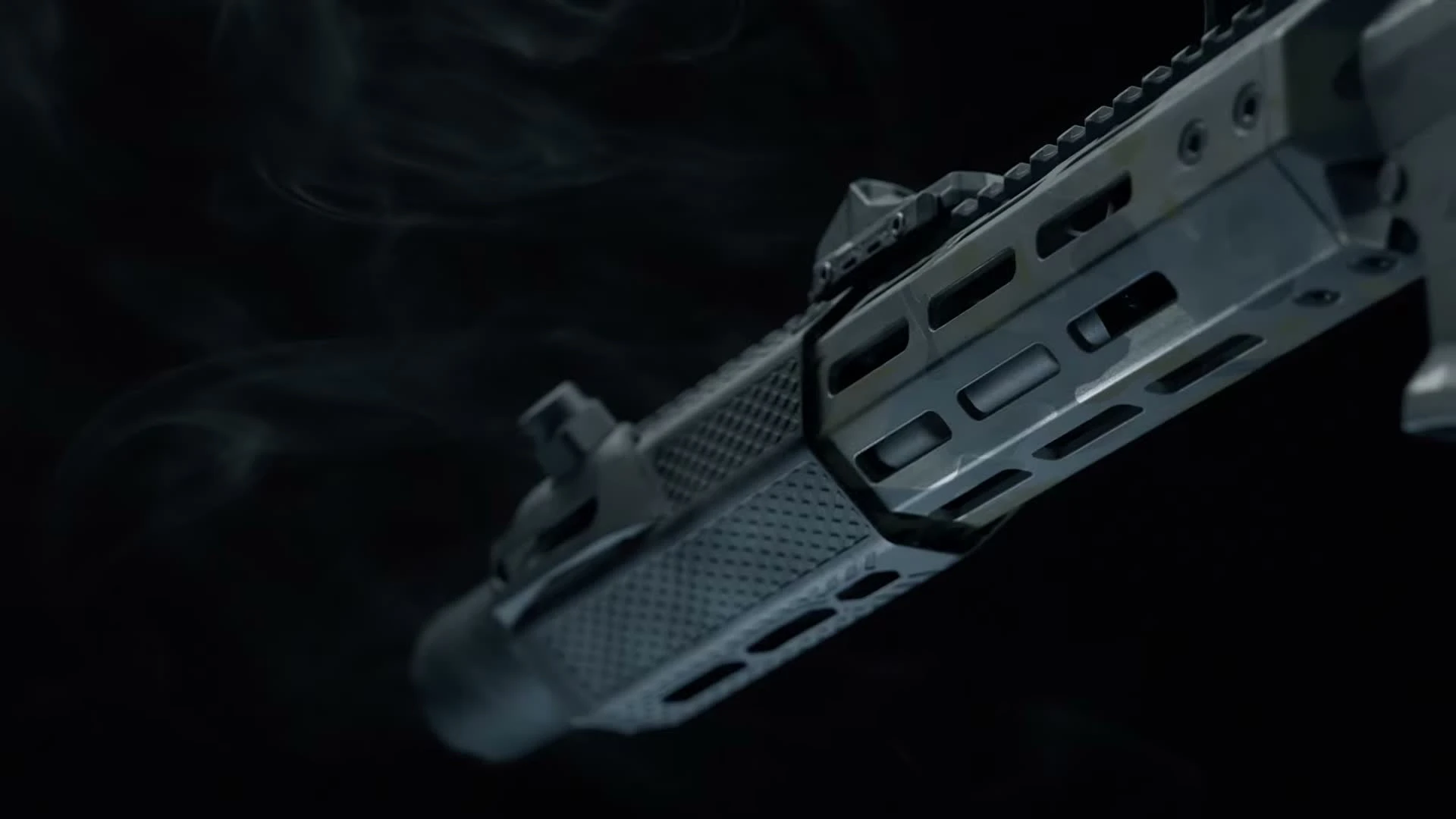 Noveske SD Handguard with 3D-printed Inconel heat shield underside view