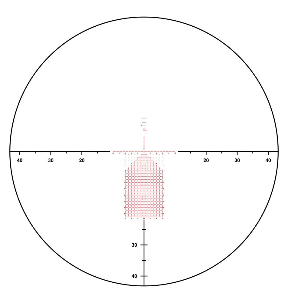 Primary Arms ACSS Neptune reticle diagram with fine MIL hold grid