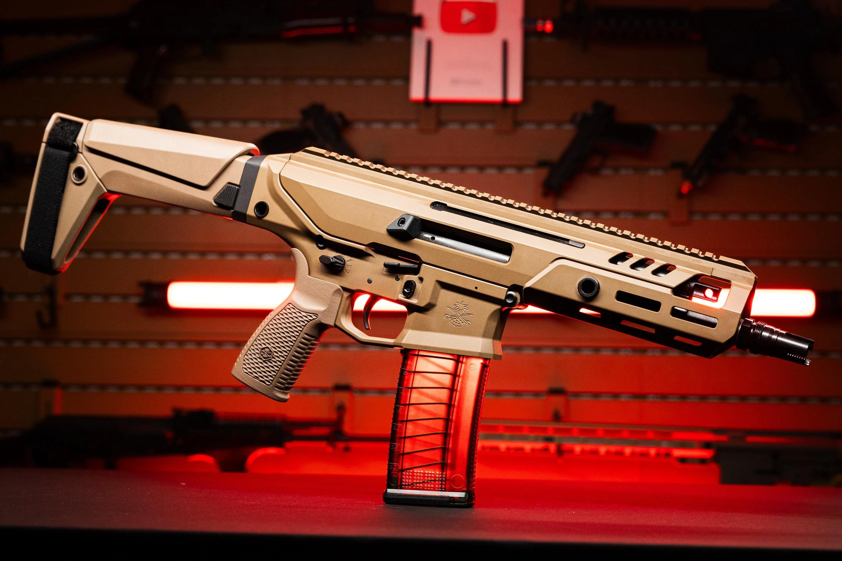 PSA AXR SSP Short Stroke Pistol in .300 Blackout with folding stock