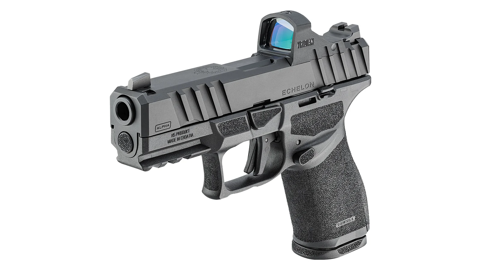 Springfield Echelon Alpha 4.0C with a red dot optic mounted to the slide via the Variable Interface System