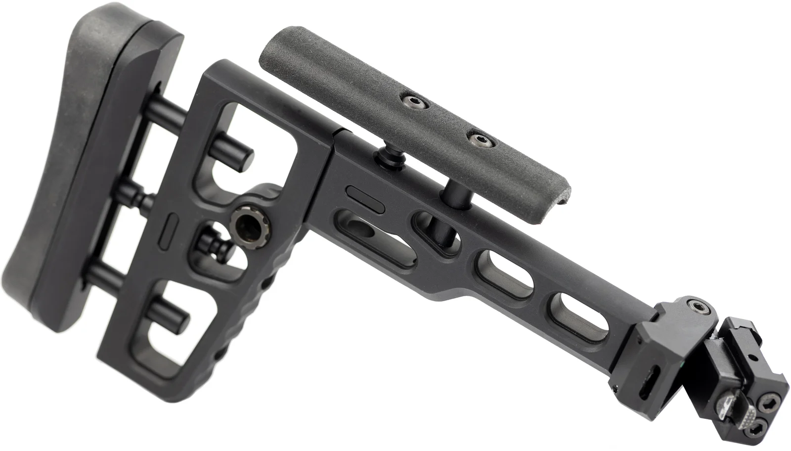 Samson SAS-K folding stock mechanism in black hard anodized aluminum