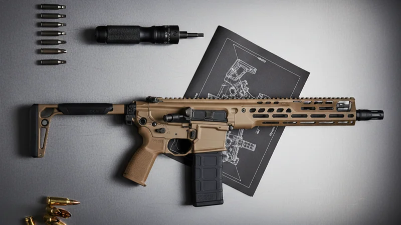 SIG Spear LT with suppressor and accessories