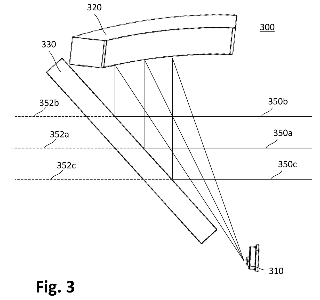 SIG Sauer patent diagram tracing light from an emitter to a roof-mounted collimator and flat reflective window