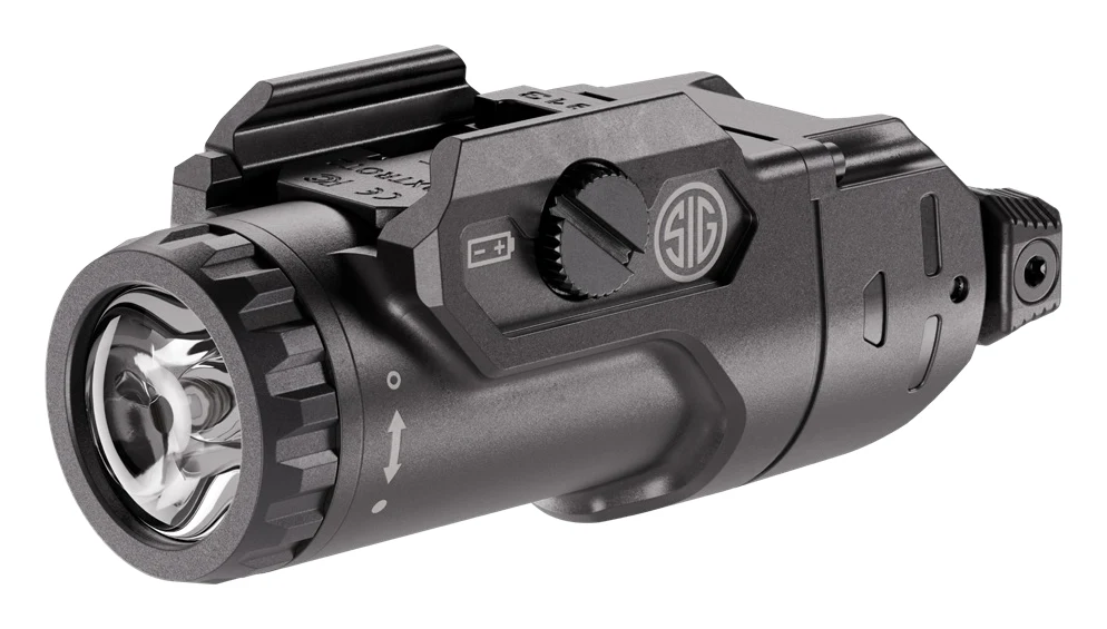 SIG FOXTROT2R LightFight pistol weapon light with ambidextrous paddles and rail clamp