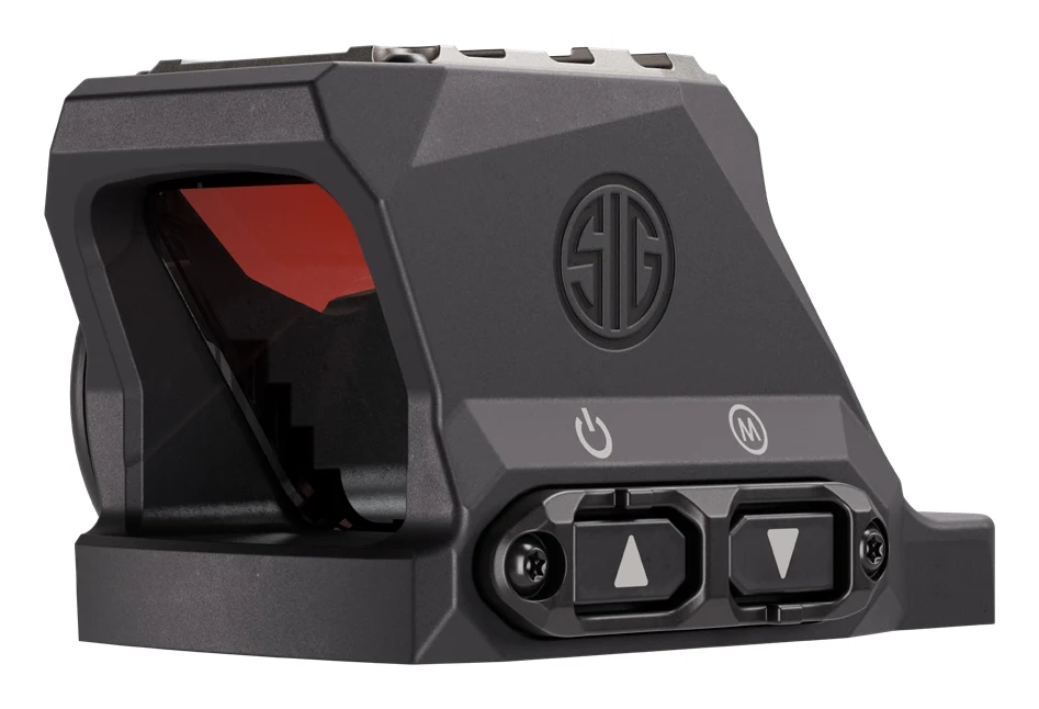 SIG XRAY5 Advanced Red Dot Sight, enclosed housing with front window and rear control buttons