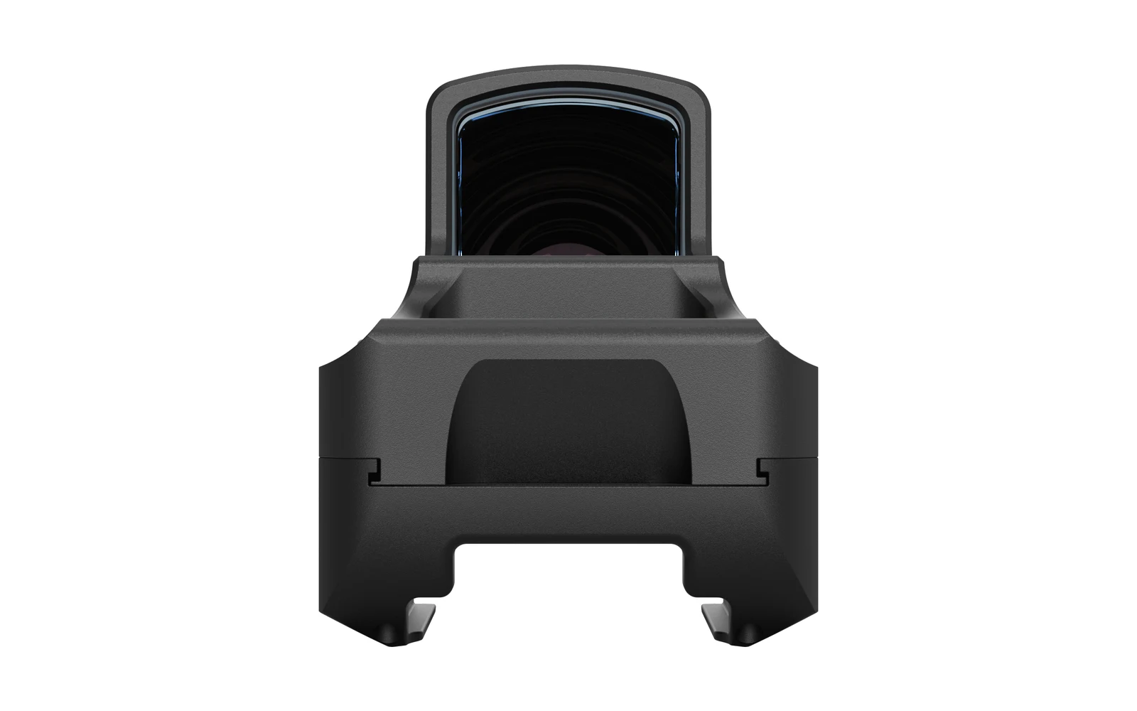 Head-on view of the Sightmark G-Shot showing the wide open channel and inward-facing lips on the underside that clamp around the full width of a Glock slide
