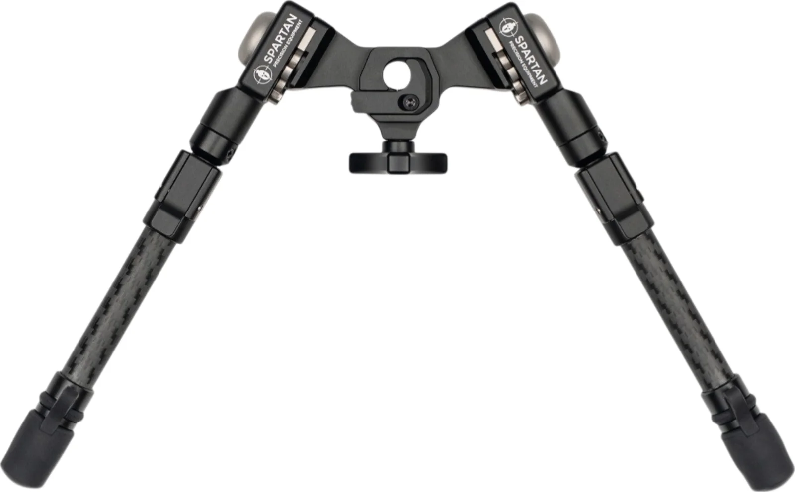 Spartan Precision Equipment Valhalla Gen 2 bipod with carbon-fiber legs and 7075 aluminum housings on a clean background