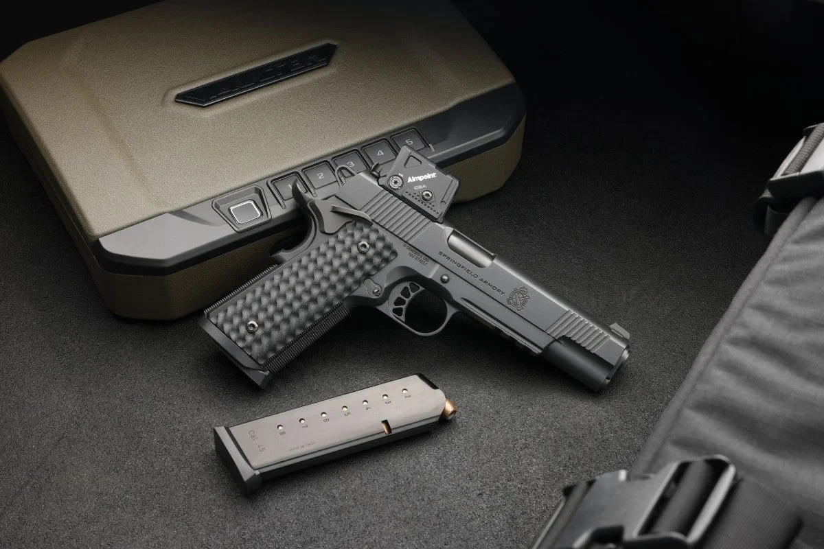 Springfield Armory 1911 TRP COA Tactical Response Pistol in .45 ACP with custom shop fit and Aimpoint COA red dot