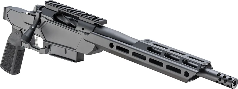 Springfield Armory Model 2020 Heatseeker .308 Pistol announcement image showing product angle with Sharps Bros chassis and SA Radial Brake