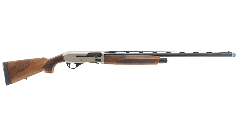 Stoeger M3000 Sporting 30-inch semi-auto shotgun with walnut stock and satin nickel receiver