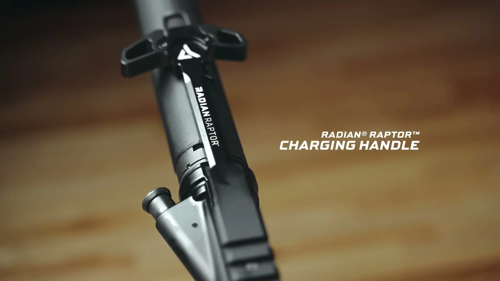 Radian Raptor ambidextrous charging handle installed on the M&P15 AXE Pistol upper receiver