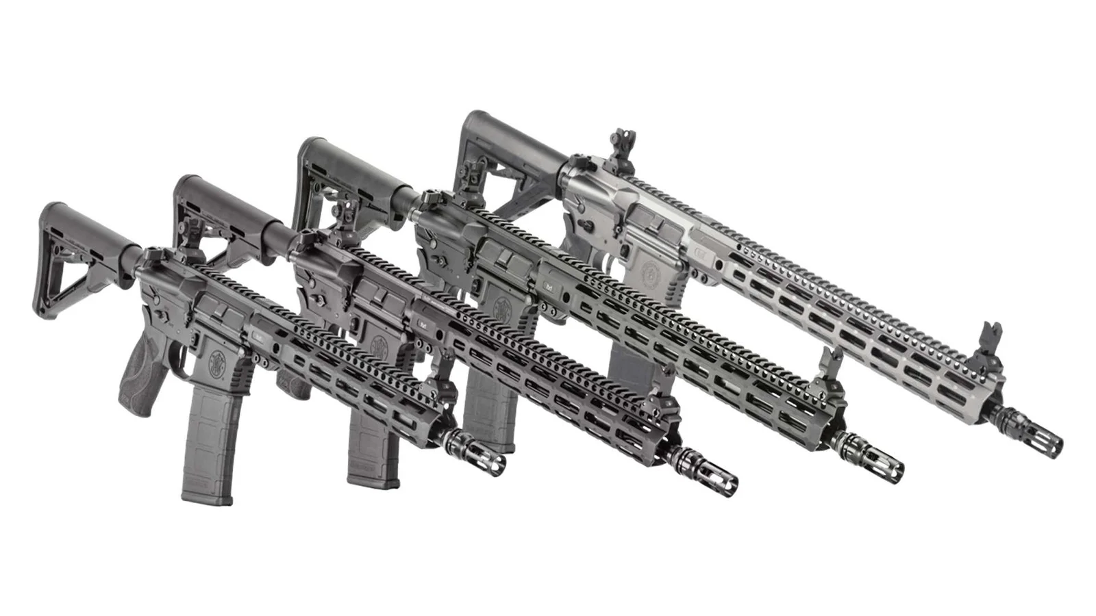 Smith & Wesson M&P15 AXE rifles featuring the GVAC gas block system