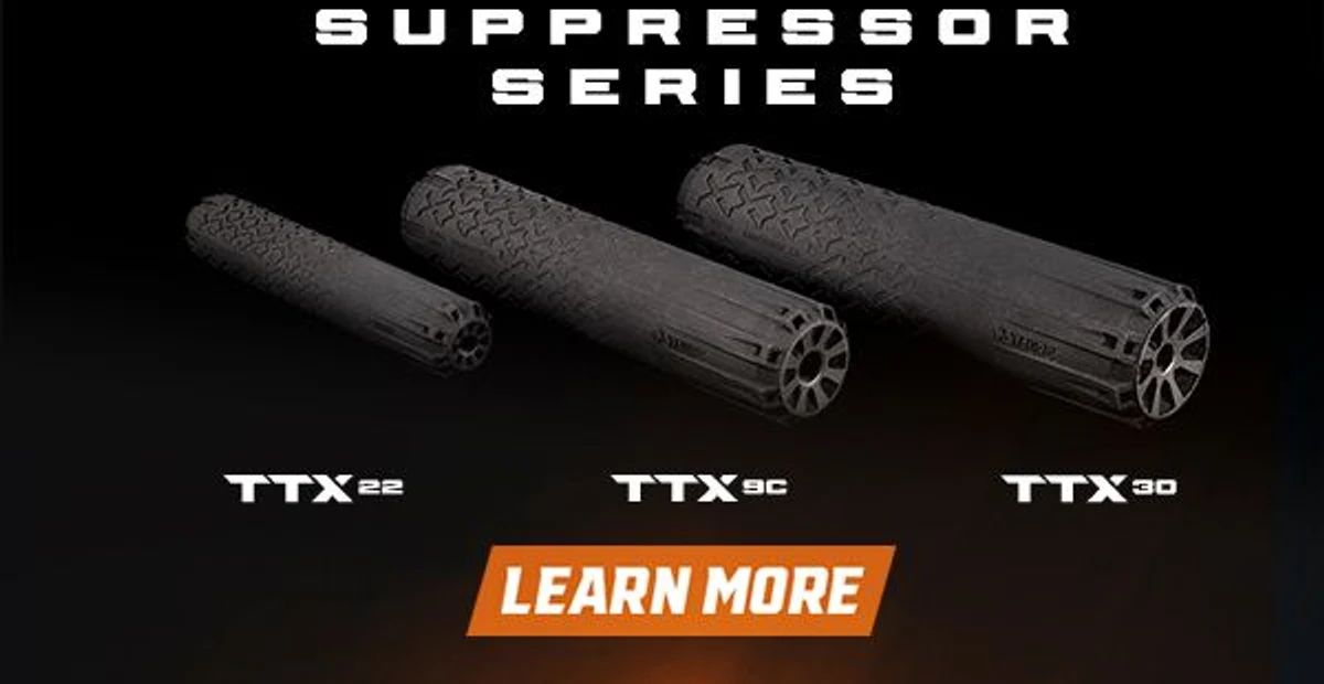 Taurus TTX22, TTX9C, and TTX30 suppressors labeled in official launch art