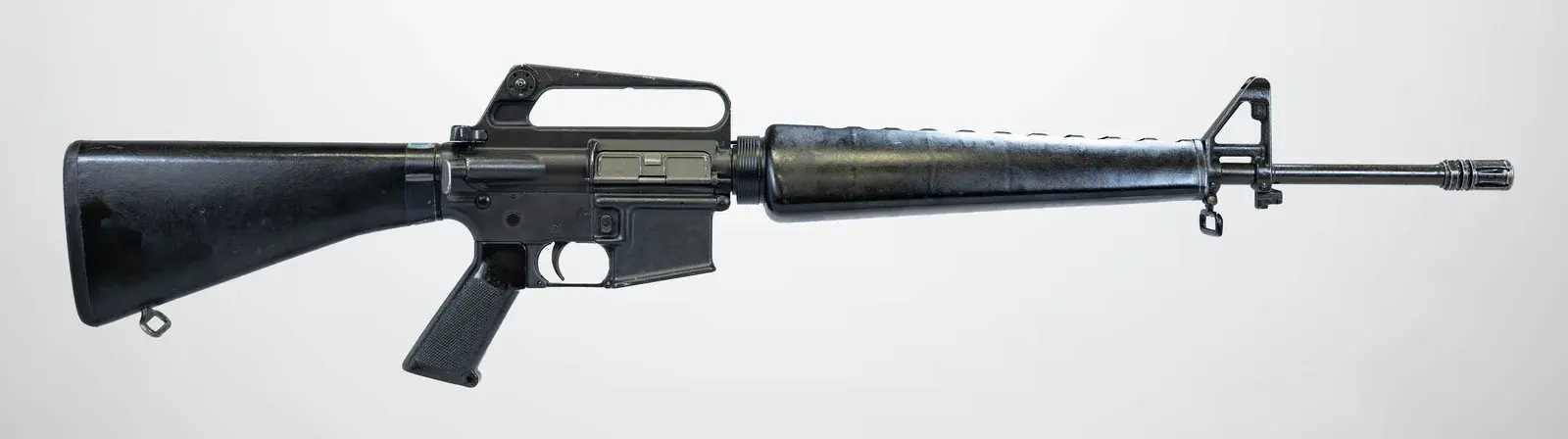 M16A1 rifle, the closest real-world match for Tomb Raider II's original M16