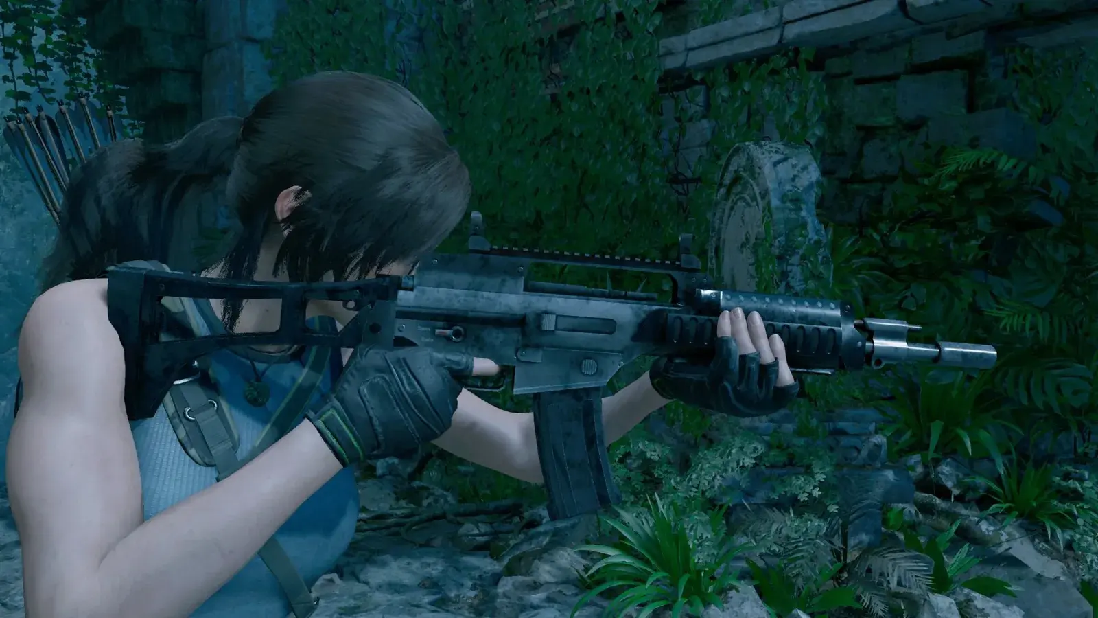 The G36KV Military Rifle in Shadow of the Tomb Raider